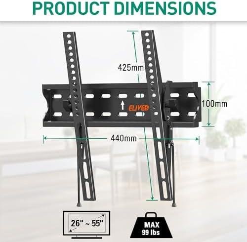 Review: ELIVED Tilting TV Wall Mount Bracket - A Sleek and Easy Installation Solution