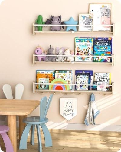 Review: Nursery Book Shelves Set ⁣of 3 - A Must-Have for Kids Rooms!