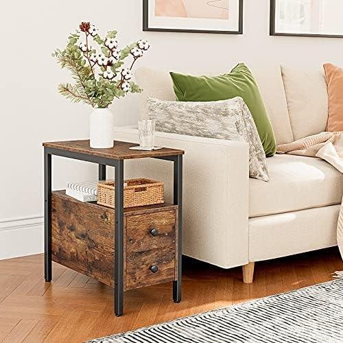 Stylish and⁢ Functional‌ End Table Review: Hoobro Narrow Chairside Table