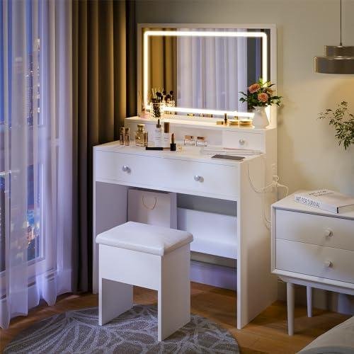 Review: ⁢Elegant Makeup Vanity Desk with Lights