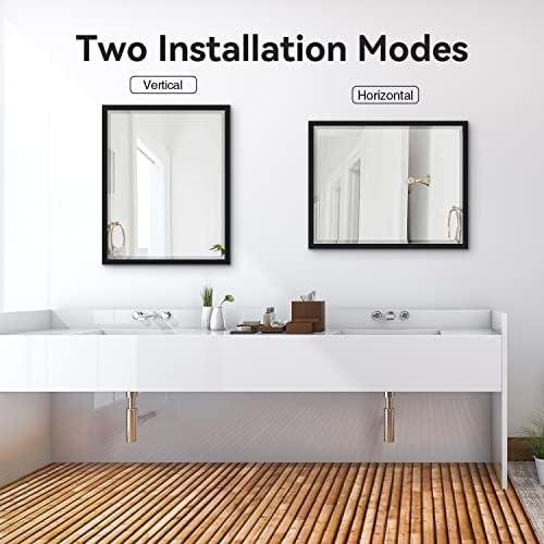 Review:‍ Black Bathroom Mirror 24 x 30-Inch - Elegant & Versatile