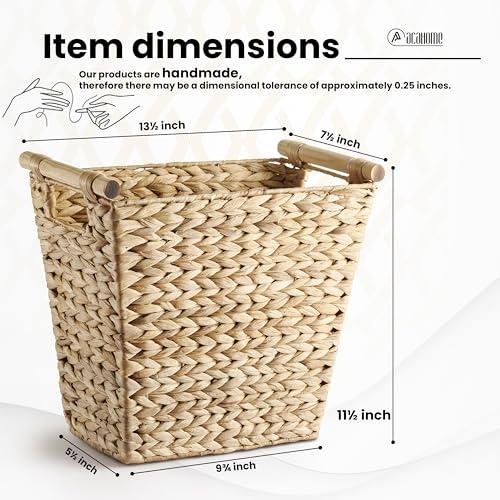 Stylish and Sustainable Wicker Waste Basket Review