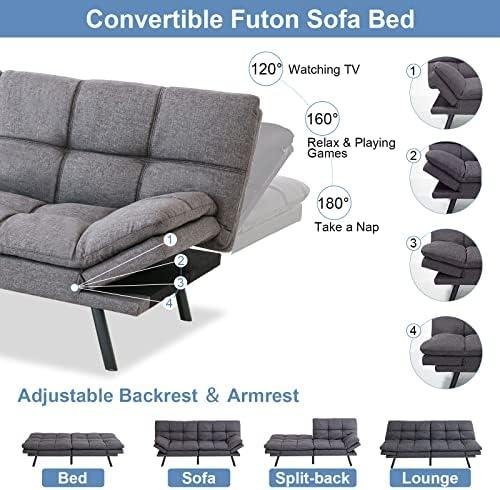 MUUEGM‌ Modern Memory Foam Futon Sofa Bed ⁤Couch Review