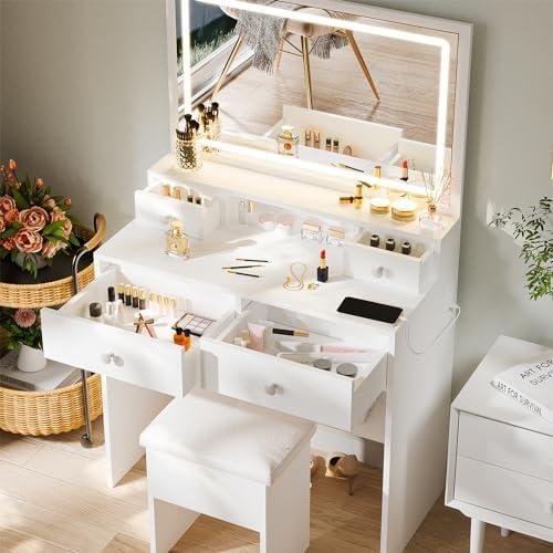 Review: Elegant Makeup Vanity Desk with Lights