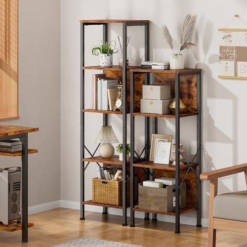 Furologee‌ 5 Tier Bookshelf Review: Space-Saving, Versatile, and Sturdy!