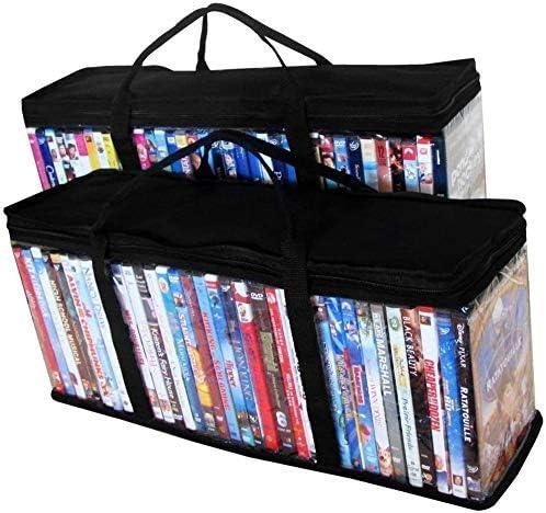 Review: ​Set​ of 2 DVD⁢ Storage Bags ⁣- Convenient, Stackable, and Secure