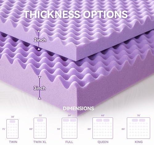 SINWEEK​ 2⁤ Inch Egg Crate Memory Foam Mattress Topper Review: ⁣Back Pain Relief & Comfort