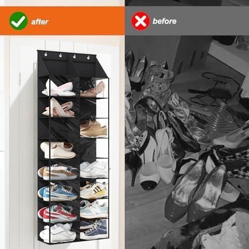 Review: Fixwal Over The Door Shoe Rack - Organize 16 Pairs of Shoes Easily!