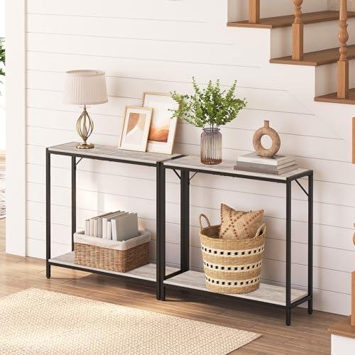 MAHANCRIS 2-Tier Console Table⁤ Review: Stylish, Sturdy, and Functional