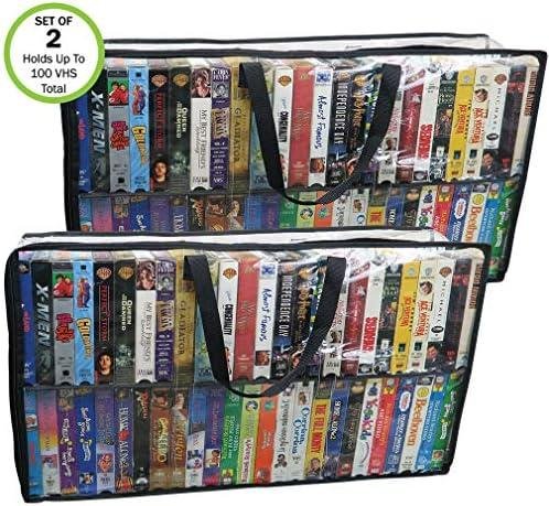 Review: Evelots 2 Pack VHS Movie Tape Storage Bags - Keep Your Collection Organized and Protected